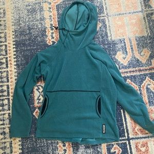 BLUE MENS MELANZANA micro grid hoodie